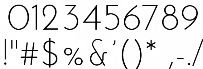 JosefinSansStd-Light Font OTHER CHARS