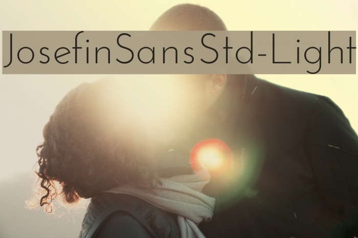 JosefinSansStd-Light Font examples