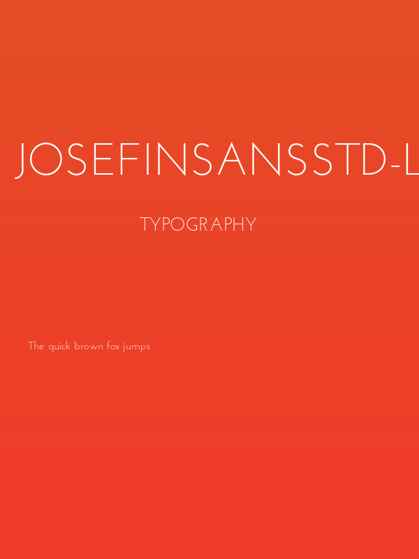 JosefinSansStd-Light Poster