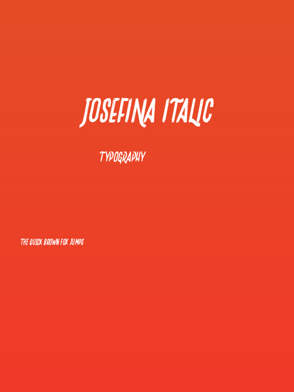 Josefina Italic Poster