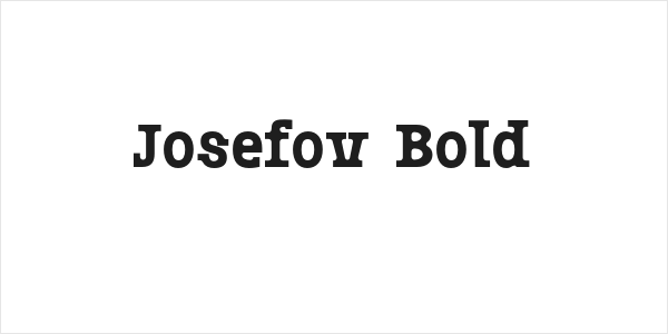 Josefov-Bold Logo