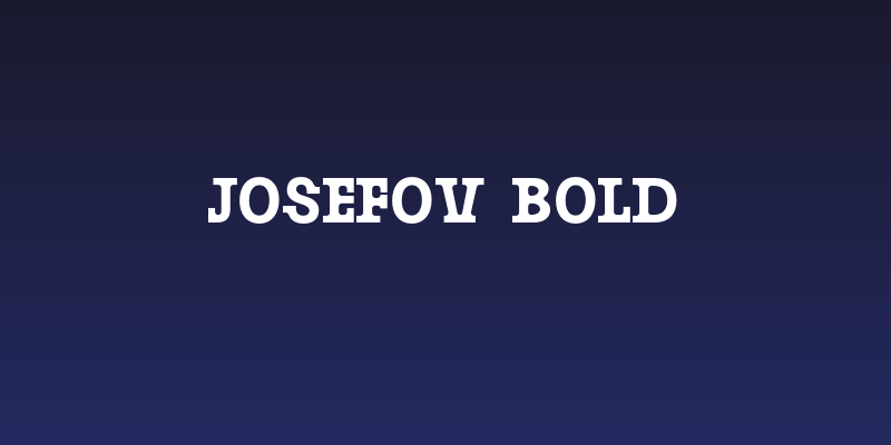 Josefov-Bold Social Header