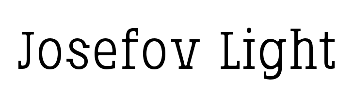 Josefov-Light  Frei Schriftart Herunterladen
