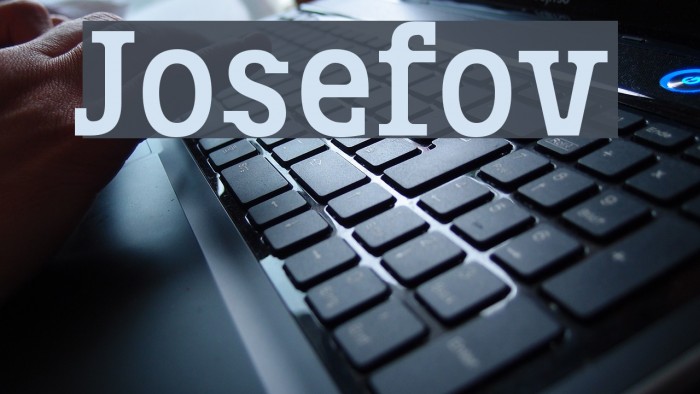 Josefov Font examples