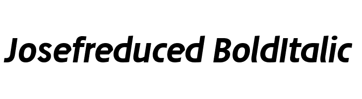 Josefreduced-BoldItalic Font