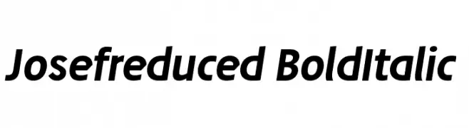 Josefreduced-BoldItalic  لخطوط تنزيل