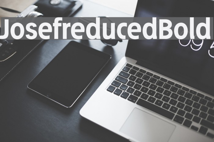 Josefreduced-Bold Font examples