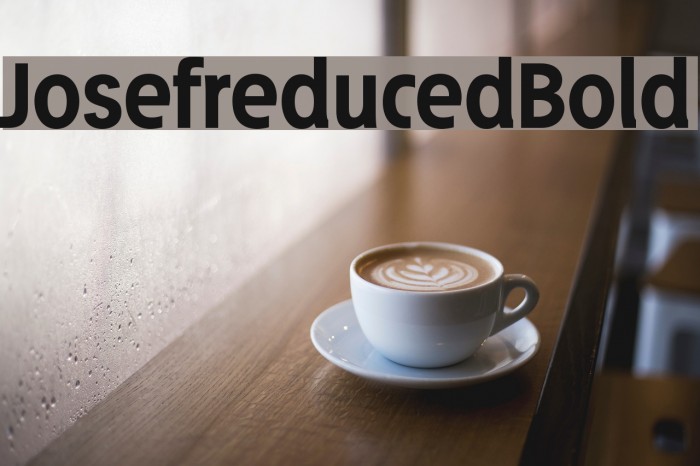 Josefreduced-Bold Font examples