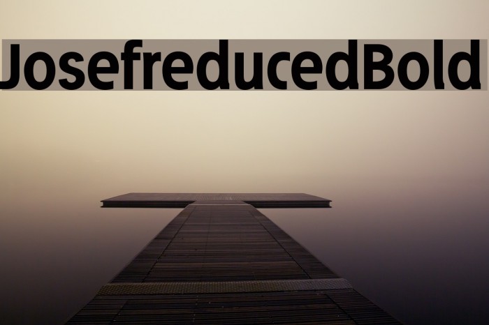 Josefreduced-Bold Font examples