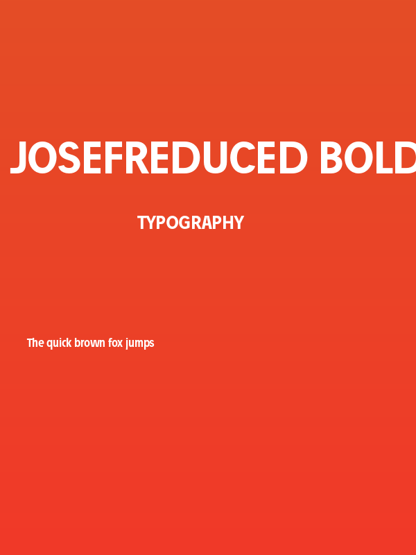 Josefreduced-Bold Poster