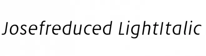 Josefreduced-LightItalic  لخطوط تنزيل
