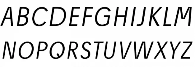 Josefreduced-LightItalic Polices MAJUSCULES