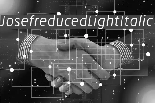 Josefreduced-LightItalic Font examples