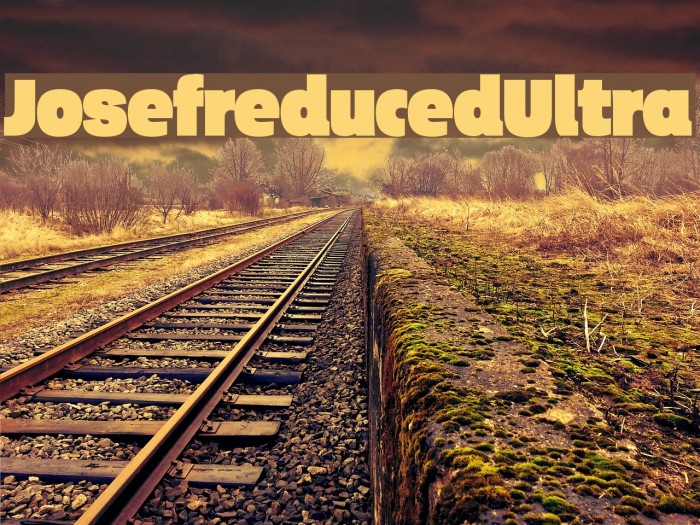 Josefreduced-Ultra Font examples