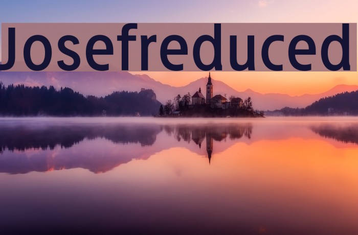 Josefreduced Font examples
