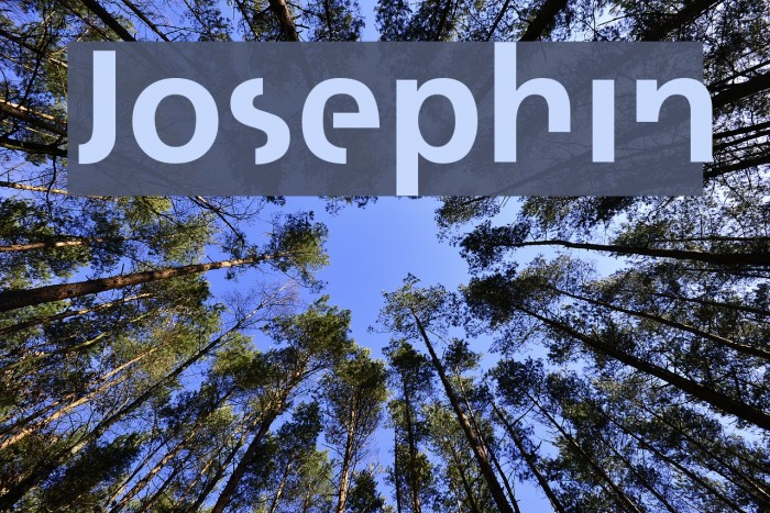 Josephin फ़ॉन्ट examples