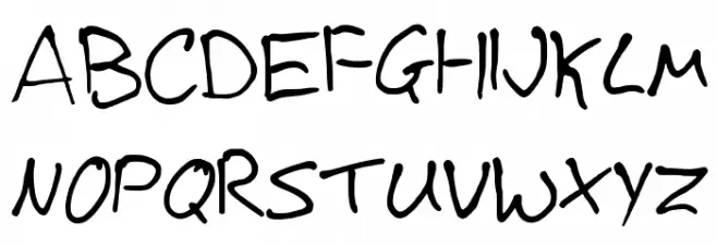 Josh Handwriting फ़ॉन्ट अपरकेस