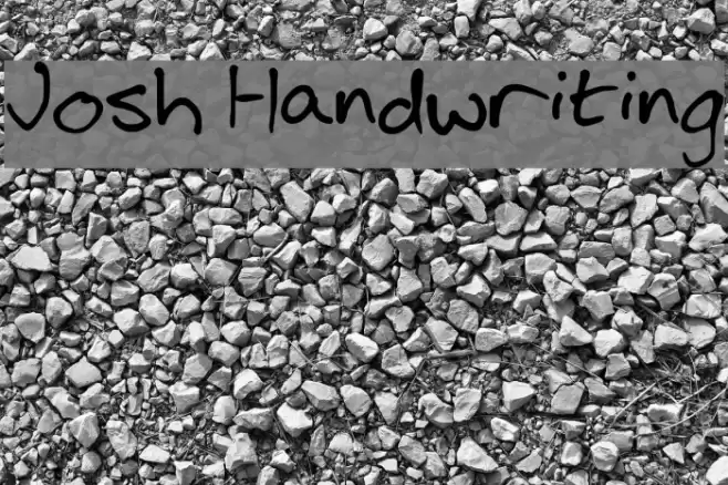 Josh Handwriting Polices examples