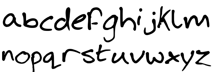Josh Handwriting Font LOWERCASE