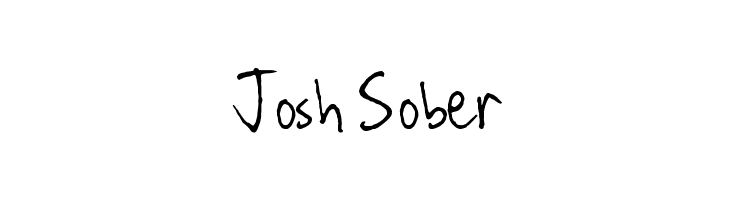 Josh Sober Font