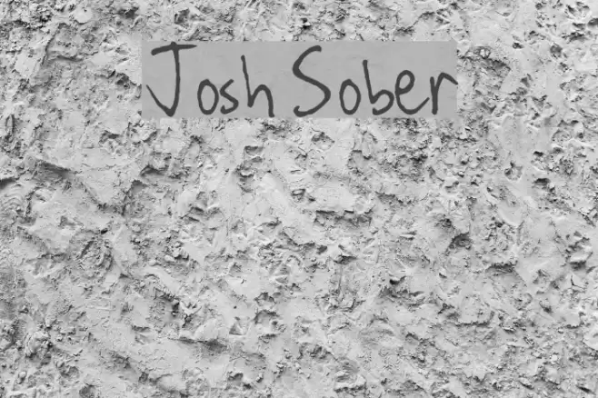 Josh Sober Font examples