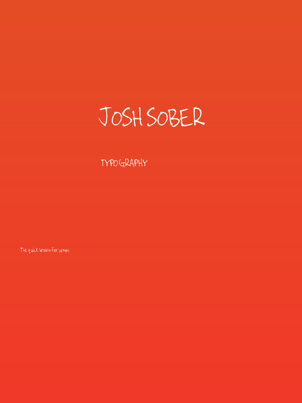Josh Sober Poster