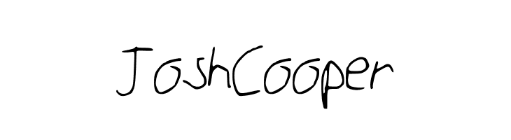 JoshCooper  Frei Schriftart Herunterladen