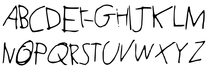 JoshCooper Font UPPERCASE