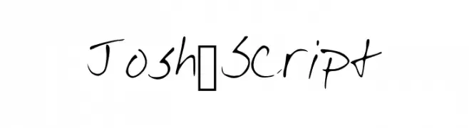 Josh_Script  font caratteri gratis