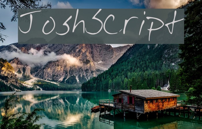 Josh_Script Font examples