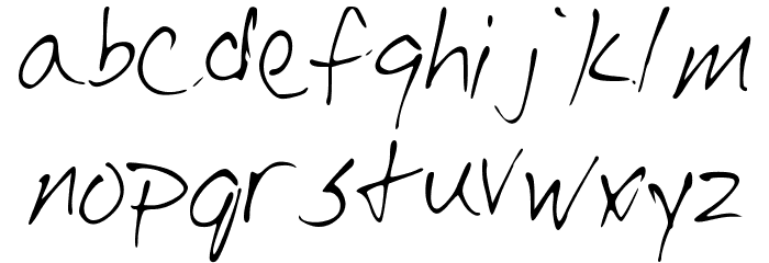 Josh_Script Font LOWERCASE