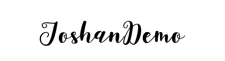 JoshanDemo Font