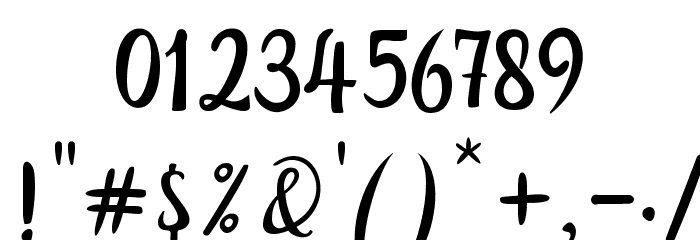 JoshanDemo Font OTHER CHARS