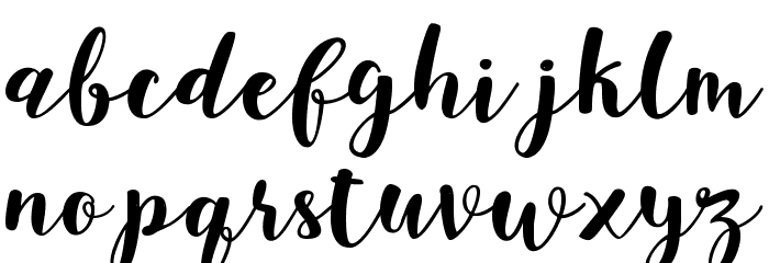 JoshanDemo Font LOWERCASE