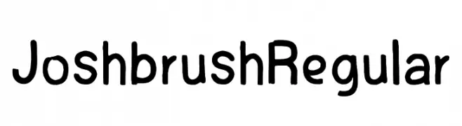 Joshbrush Regular  font caratteri gratis
