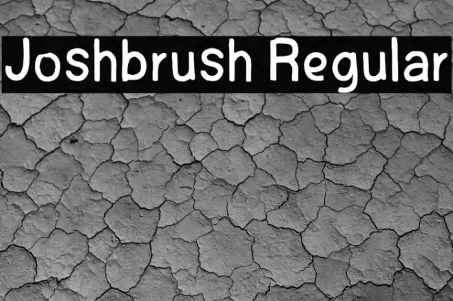 Joshbrush Regular Шрифта examples