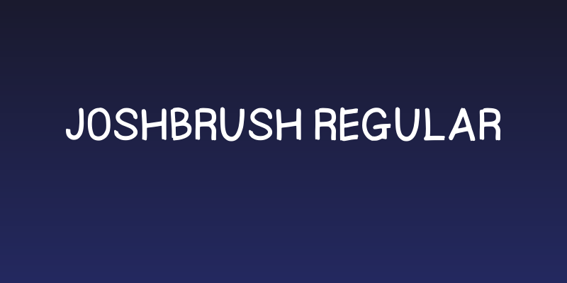 Joshbrush Regular Social Header
