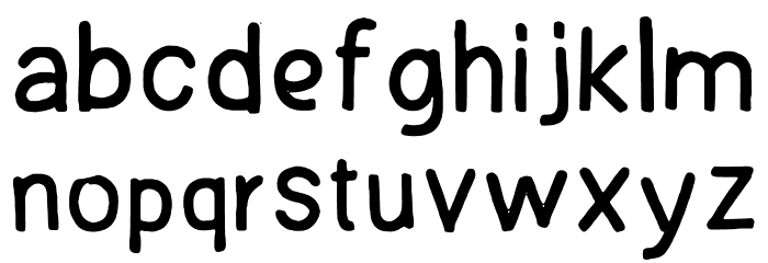 Joshbrush Regular 字体 小写