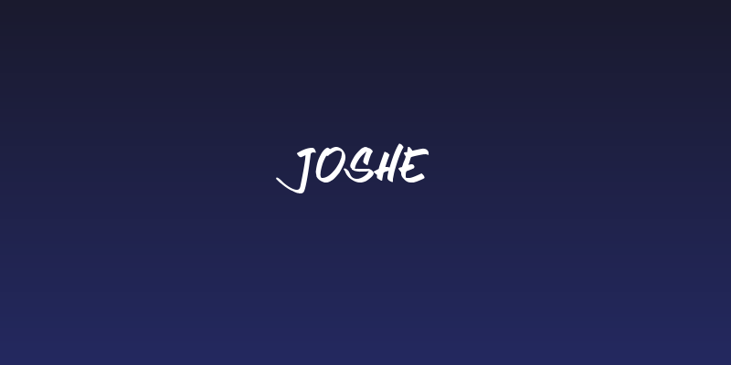 Joshe Social Header