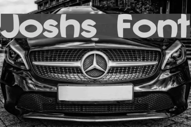 Joshs Font Font examples
