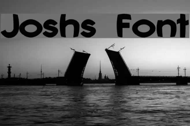 Joshs Font Font examples