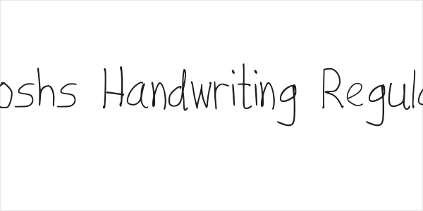 Joshs Handwriting Regular Logo
