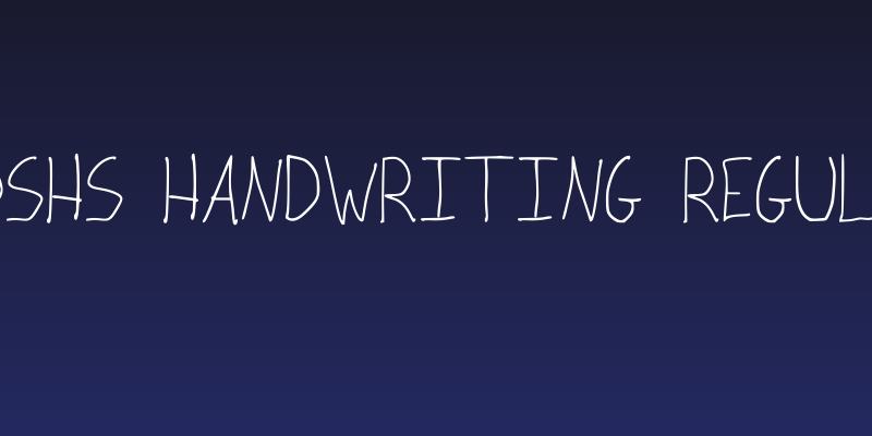 Joshs Handwriting Regular Social Header