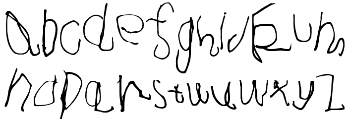 Joshua Dawson aged 4 Medium フォント 小文字