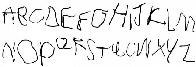 Joshua Dawson aged 4 字体 大写