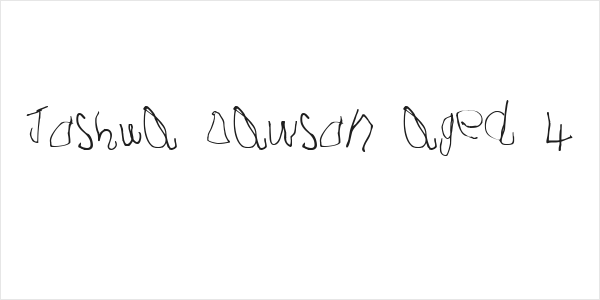 Joshua Dawson aged 4 Logo