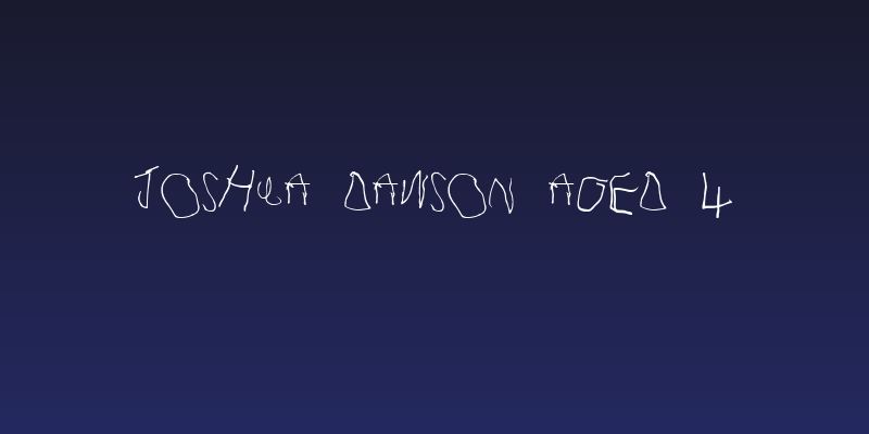 Joshua Dawson aged 4 Social Header