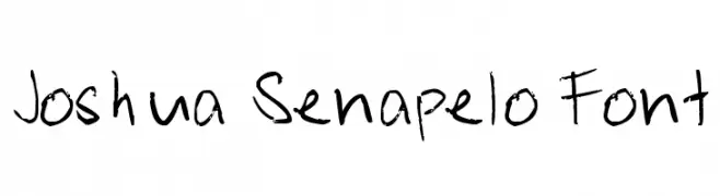 Joshua Senapelo Font  لخطوط تنزيل