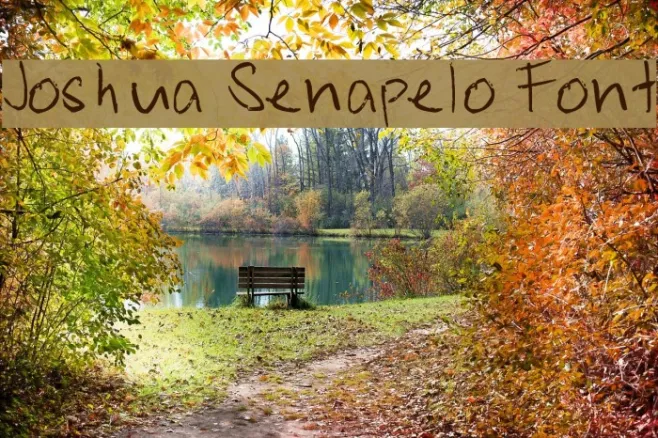 Joshua Senapelo Font Example 3