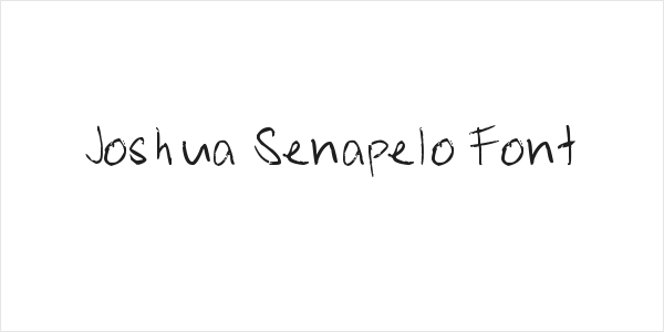 Joshua Senapelo Font Logo